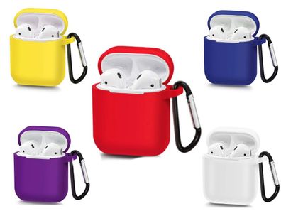 360° Airpods Case Silikon Hülle Schutztasche Ladegerät Kopfhörer 2gen/1g