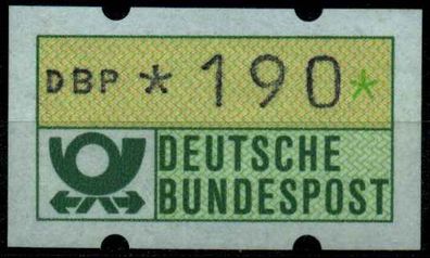 BRD ATM 1981 Nr 1-1-190R postfrisch S2E30A6
