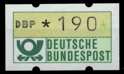BRD ATM 1981 Nr 1-2-190 postfrisch S2E316A