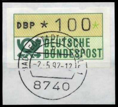 BRD ATM 1981 Nr 1-2-100 gestempelt X756CF2