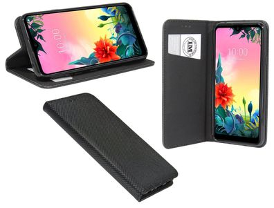 cofi1453® Elegante Buch-Tasche Hülle Smart Magnet kompatibel mit LG K50S Leder