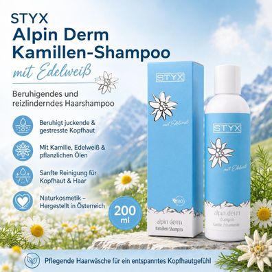 Styx Naturkosmetik - Alpin Derm Kamillen Shampoo - Beruhigende Pflege
