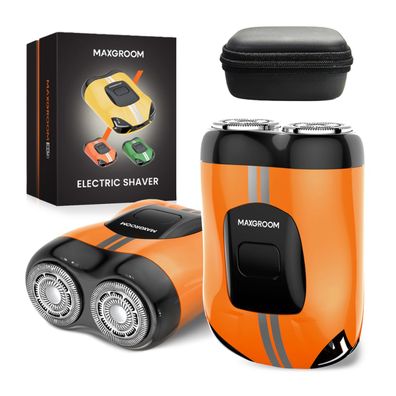 Maxgroom M-501 Elektrorasierer IPX7 Reise Rasierer Orange