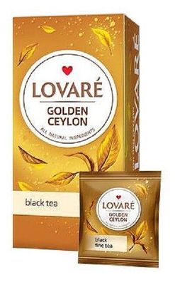 2x Lovare Tee Golden Ceylon Black Tee 2x 24Btl / 2x 48g
