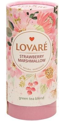 Lovare Strawberry Marshmallow Grüner Tee Erdbeergeschmack lose 80g
