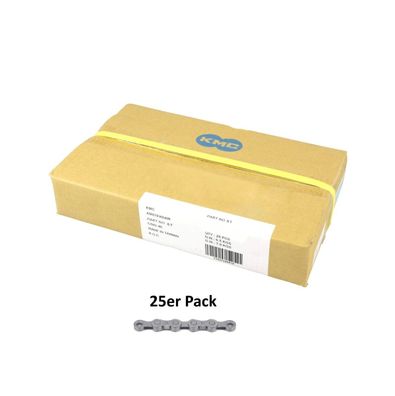 KMC Kette e12 EPT, 12-fach, 130 Glieder, dark silver, VE 25 Stück Werkstattpackung