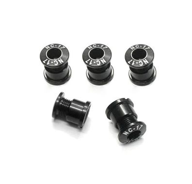 NC-17 Kettenblattschraube, 4u.5 Loch, 5er Set, CNC, AL-7075 T6, schwarz