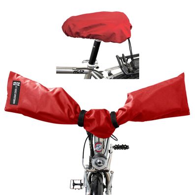 NC-17 Connect Lenker+Sattel Cover 2.0 Set, rot
