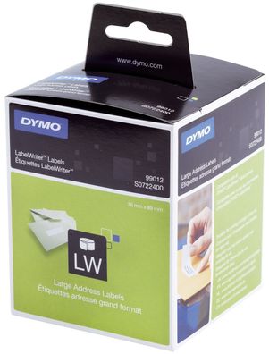 Dymo® S0722400 LabelWriter™ Etikettenrollen - Adressetikett, 36 x 89 mm, weiß 2x260