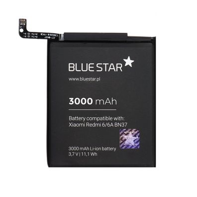 Bluestar Akku Ersatz kompatibel mit Xiaomi Redmi Note 6 / 6A 3000mAh Li-lon Austau