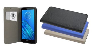 Tasche Motorola Moto E6 Plus Handyhülle Schutzhülle Flip Case Cover Etui Hülle