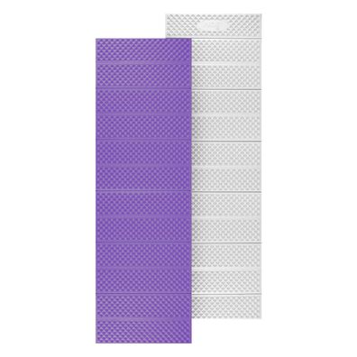 NILS CAMP Faltmatte Lila 195 × 60 cm Camping Isomatte mit Aluminiumbeschichtung