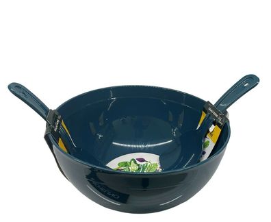 3-tlg. Salatschüssel-Set 5500ML Henry mit Salatbesteck Schüssel Salatsch