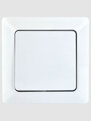 Heitech Kreuzschalter Unterputz mit Rahmen, AC 250 V/10 A