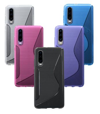 Handyhülle Huawei P30 Silikon Hülle Schutzhülle Case Cover Backcover