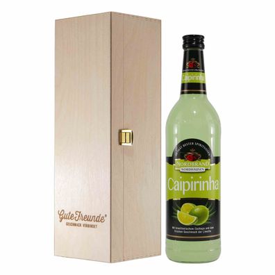 Norbrand Caipirinha Likör mit Geschenk-Holzkiste
