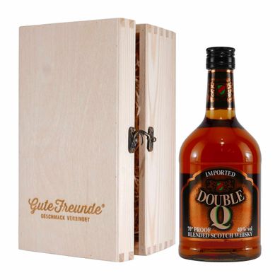 Double Q Blended Scotch Whisky mit Geschenk-Holzkiste
