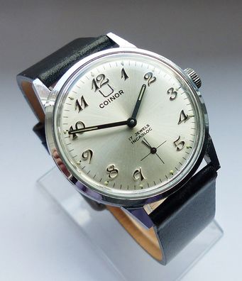 Schöne seltene Unitas Coinor Classic Military 17Jewels Herren Vintage Armbanduhr