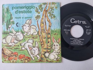 Ricchi E Poveri - Pomeriggio D'Estate 7'' Vinyl Italy