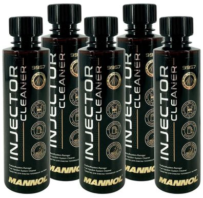 Mannol Injector Cleaner Einspritzdüsenreiniger für Benzinmotoren 5x250 ML