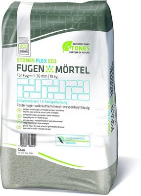 Stones Flex Eco Fugenmörtel grau 15Kg