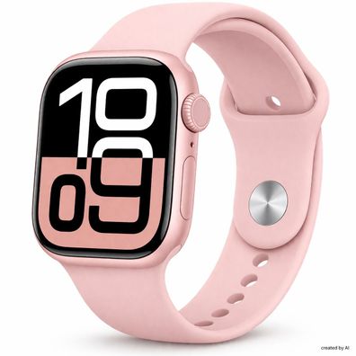 Apple Watch Series 10 GPS 46 mm Roségold / Smartwatch / 36 Monate Gewährleistung