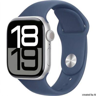 Apple Watch Series 10 (46 mm) Silber GPS / Smartwatch / 36 Monate Gewähr