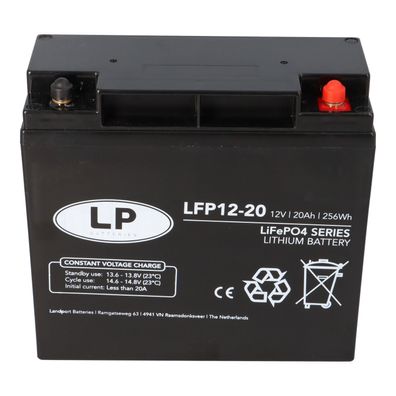 Landport LFP V12-20 Lithium-Batterie 12,8V 20Ah – Hochleistungsakku kompakt & sicher