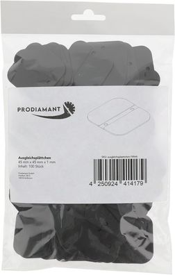 Ausgleichsplättchen 1mm für Terrassenlager | 100 Stück | 45x45mm | Kunststoff | Made