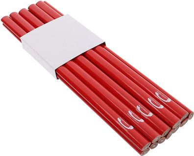12x Zimmermannsbleistifte oval, 250mm lang - Der perfekte Bleistift für Industrie und