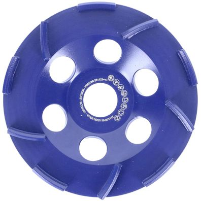 Diamant Schleiftopf 125mm Dach-Segmentiert ST51 für Beton mit sehr hohem Abtrag