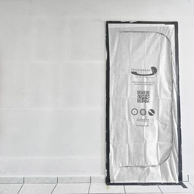 Staubschutztür 1,10 x 2,20 m staubdicht mit Reißverschluss, Tür für Baustelle und Ren