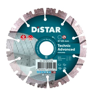 Diamanttrennscheibe 125mm Technic Advanced 1A1RSS