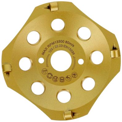 PKD Diamantschleiftopf 125mm für Bitumen mit 4 Segmenten