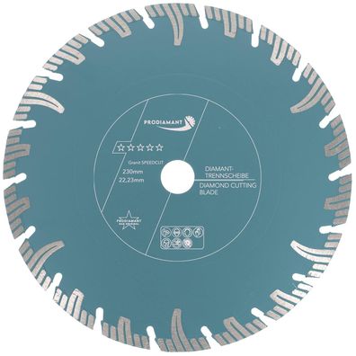 Premium Diamanttrennscheibe Granit 230mm Super Speed Cut
