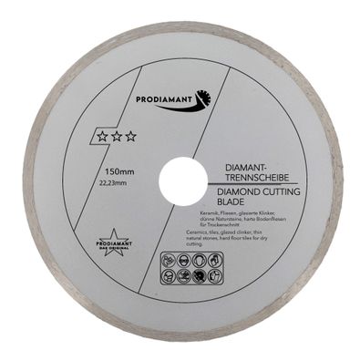 Diamanttrennscheibe Fliese 150mm x 22,23mm