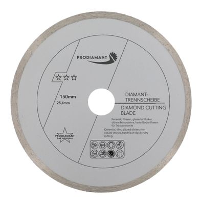Diamanttrennscheibe Fliese 150mm x 25,4mm