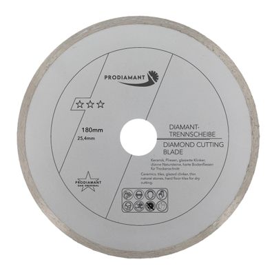 Diamanttrennscheibe Fliese 180mm x 25,4mm