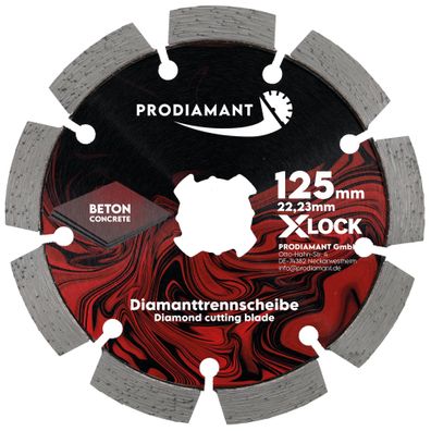 X-LOCK Diamanttrennscheibe 115mm - Universell für Beton