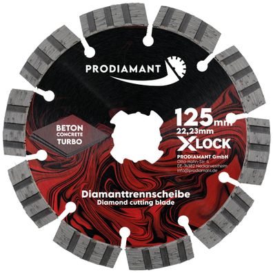 X-LOCK Turbo Diamanttrennscheibe 115mm Beton universal