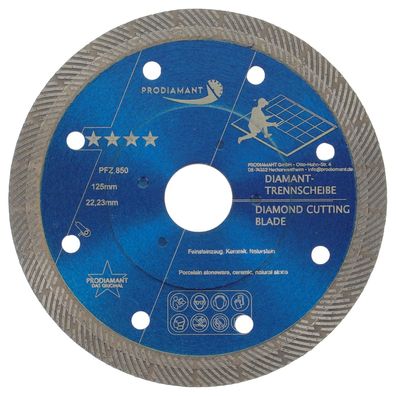 Premium Diamant-Trennscheibe 125mm für Feinsteinzeug FZ850