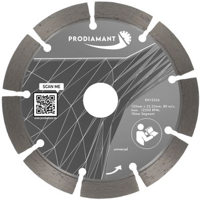 Diamanttrennscheibe 180mm Beton, universal