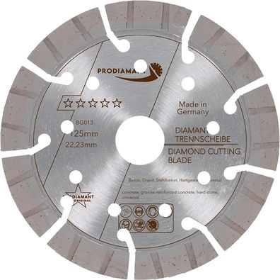 Diamanttrennscheibe 125mm Beton / Granit Turbo BG013
