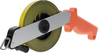Maßband Länge 50m Maßbandbreite 13mm Alu Rollbandmaß Rollenmaß mit Handgriff