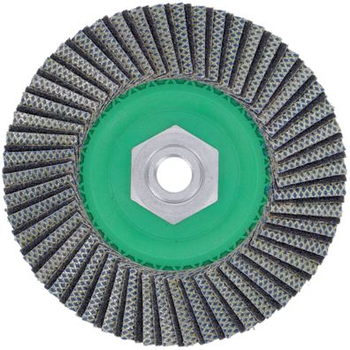 Diamant Fächerscheibe Hybrid 115mm Korn 60 grob für Fliesen, Keramik, Naturstein