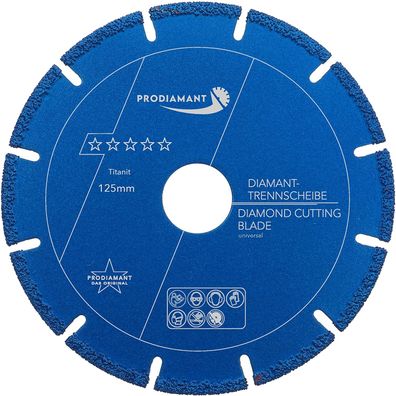 Diamanttrennscheibe 125mm Multicut Titanit