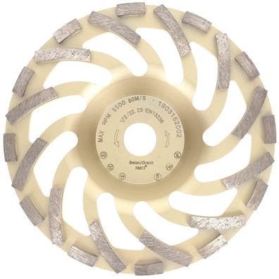 Diamantschleiftopf 180mm für Beton, Granit ST81 Turbo