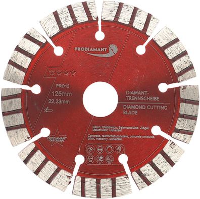 Diamanttrennscheibe 125mm Beton, Universal Pro12