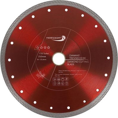 Diamanttrennscheibe 250mm für Fliese, Feinsteinzeug F35