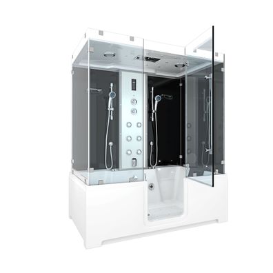 Kombination Badewanne Dusche K88-SW-EH-C-ALL Duschtempel 180x100 cm